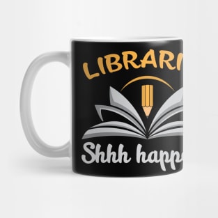 Libraries, Shh Happens Mug